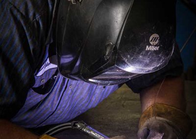 Glen Tig Welding a Bracket